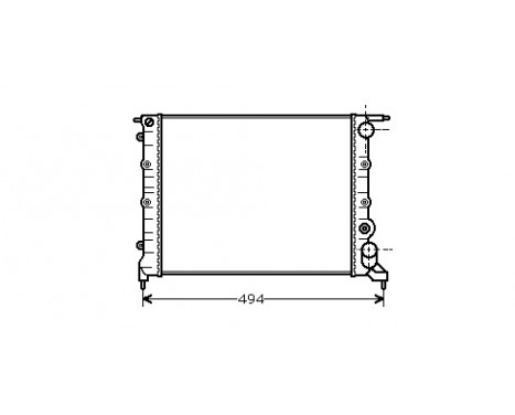 Radiateur, refroidissement du moteur 43002043 International Radiators