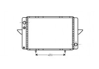 Radiateur, refroidissement du moteur 43002107 International Radiators