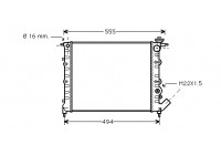 Radiateur, refroidissement du moteur 43002109 International Radiators