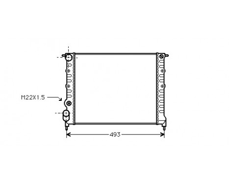 Radiateur, refroidissement du moteur 43002118 International Radiators