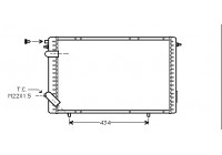 Radiateur, refroidissement du moteur 43002126 International Radiators Plus