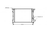 Radiateur, refroidissement du moteur 43002132 International Radiators