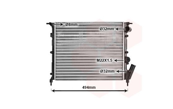 Radiateur, refroidissement du moteur 43002132 International Radiators, Image 2