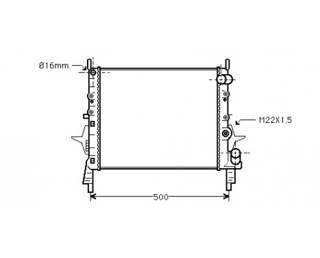 Radiateur, refroidissement du moteur 43002158 International Radiators