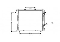 Radiateur, refroidissement du moteur 43002159 International Radiators