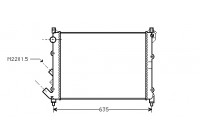 Radiateur, refroidissement du moteur 43002164 International Radiators