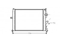 Radiateur, refroidissement du moteur 43002166 International Radiators