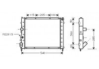Radiateur, refroidissement du moteur 43002174 International Radiators