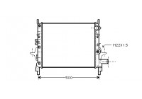 Radiateur, refroidissement du moteur 43002206 International Radiators
