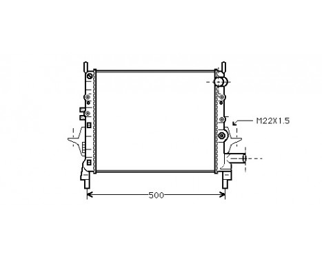 Radiateur, refroidissement du moteur 43002206 International Radiators