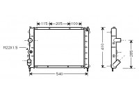 Radiateur, refroidissement du moteur 43002231 International Radiators