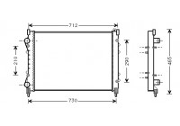 Radiateur, refroidissement du moteur 43002233 International Radiators