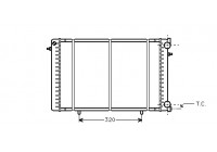Radiateur, refroidissement du moteur 43002239 International Radiators