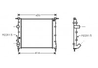 Radiateur, refroidissement du moteur 43002260 International Radiators