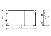 Radiateur, refroidissement du moteur 43002263 International Radiators