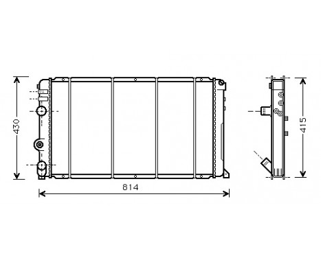 Radiateur, refroidissement du moteur 43002263 International Radiators