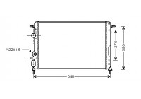 Radiateur, refroidissement du moteur 43002266 International Radiators