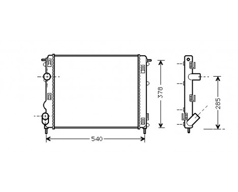 Radiateur, refroidissement du moteur 43002269 International Radiators