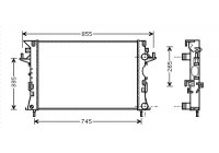 Radiateur, refroidissement du moteur 43002290 International Radiators