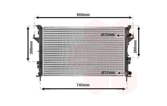 Radiateur, refroidissement du moteur 43002290 International Radiators, Image 2