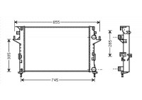 Radiateur, refroidissement du moteur 43002291 International Radiators
