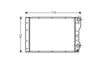 Radiateur, refroidissement du moteur 43002293 International Radiators