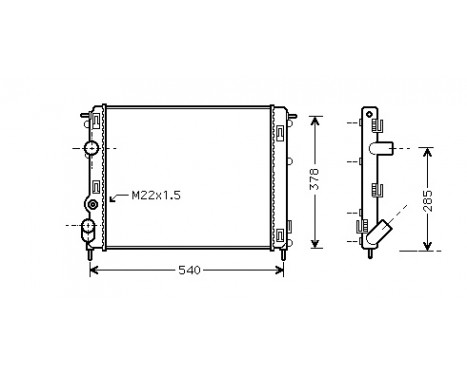 Radiateur, refroidissement du moteur 43002302 International Radiators