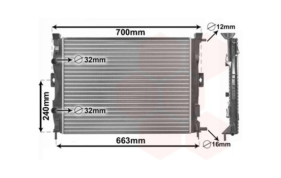 Radiateur, refroidissement du moteur 43002306 International Radiators, Image 2