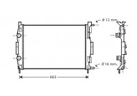 Radiateur, refroidissement du moteur 43002308 International Radiators