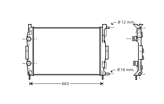 Radiateur, refroidissement du moteur 43002308 International Radiators