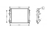Radiateur, refroidissement du moteur 43002309 International Radiators