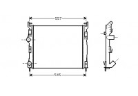 Radiateur, refroidissement du moteur 43002326 International Radiators