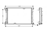Radiateur, refroidissement du moteur 43002360 International Radiators
