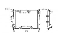 Radiateur, refroidissement du moteur 43002371 International Radiators