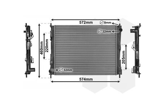 Radiateur, refroidissement du moteur 43002375 International Radiators, Image 2