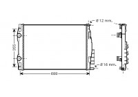 Radiateur, refroidissement du moteur 43002387 International Radiators