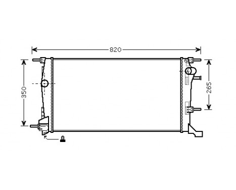 Radiateur, refroidissement du moteur 43002409 International Radiators