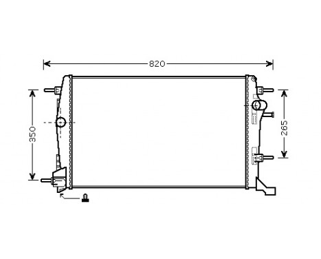 Radiateur, refroidissement du moteur 43002414 International Radiators