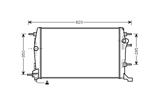 Radiateur, refroidissement du moteur 43002414 International Radiators