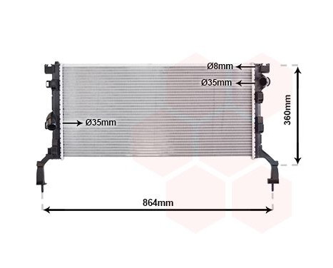 Radiateur, refroidissement du moteur 43002415 International Radiators, Image 2