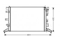 Radiateur, refroidissement du moteur 43002425 International Radiators