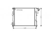 Radiateur, refroidissement du moteur 43002427 International Radiators