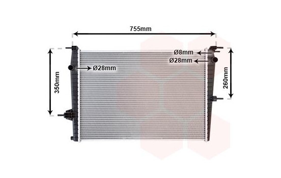 Radiateur, refroidissement du moteur 43002458 International Radiators, Image 2