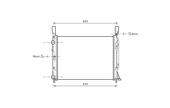 Radiateur, refroidissement du moteur 43002469 International Radiators