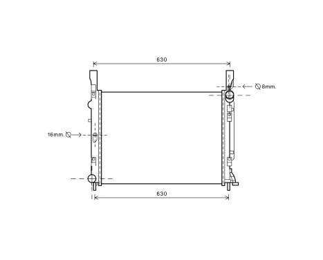 Radiateur, refroidissement du moteur 43002472 International Radiators