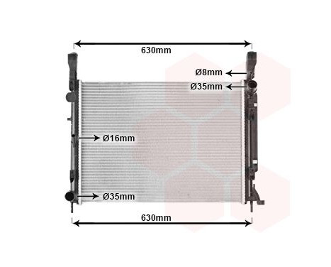 Radiateur, refroidissement du moteur 43002472 International Radiators, Image 2