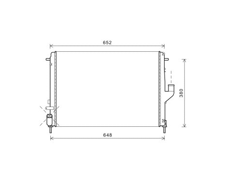 Radiateur, refroidissement du moteur 43002478 International Radiators