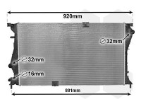 Radiateur, refroidissement du moteur 43002601 International Radiators