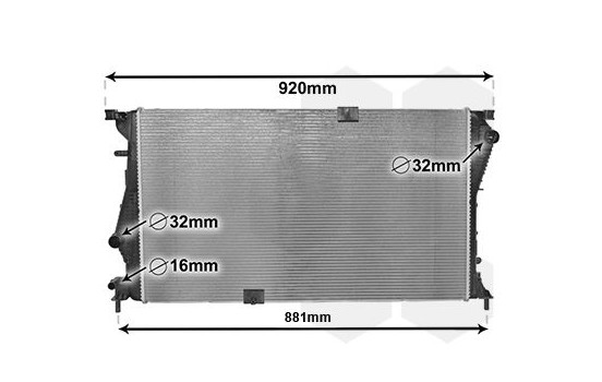 Radiateur, refroidissement du moteur 43002601 International Radiators