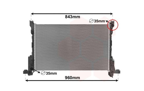 Radiateur, refroidissement du moteur 43002624 International Radiators